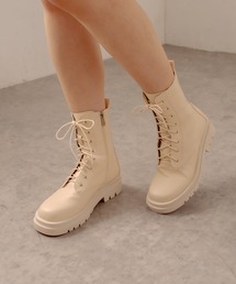 OLIVE des OLIVE | 【WEB限定】タンク底レースアップショートブーツ(ブーツ)