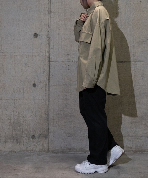 JOHN'S CLOSET(ジョンズクローゼット)の「【i】ポリツイルシューカットパンツ(スラックス・メンズ・チャコールグレー/ベージュ/ブラック・LARGE/X-LARGE/MEDIUM)」の5枚目の写真