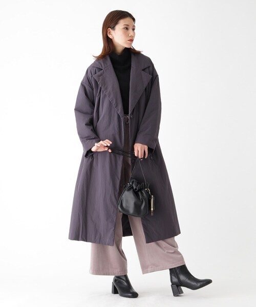 SOUP（スープ）の「◆オーバーパッディングコート（その他アウター・レディース・チャコールグレー/ベージュ/ブルー・07/09/11/13/15 ）」の6枚目の写真