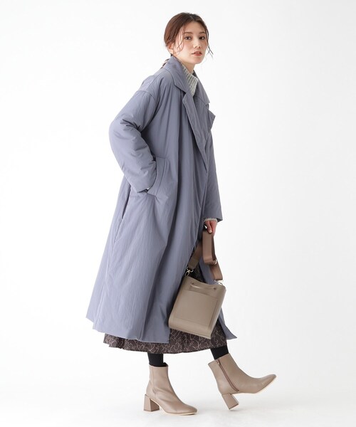 SOUP（スープ）の「◆オーバーパッディングコート（その他アウター・レディース・チャコールグレー/ベージュ/ブルー・07/09/11/13/15 ）」の14枚目の写真