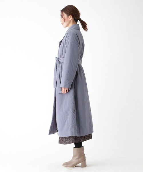 SOUP（スープ）の「◆オーバーパッディングコート（その他アウター・レディース・チャコールグレー/ベージュ/ブルー・07/09/11/13/15 ）」の12枚目の写真