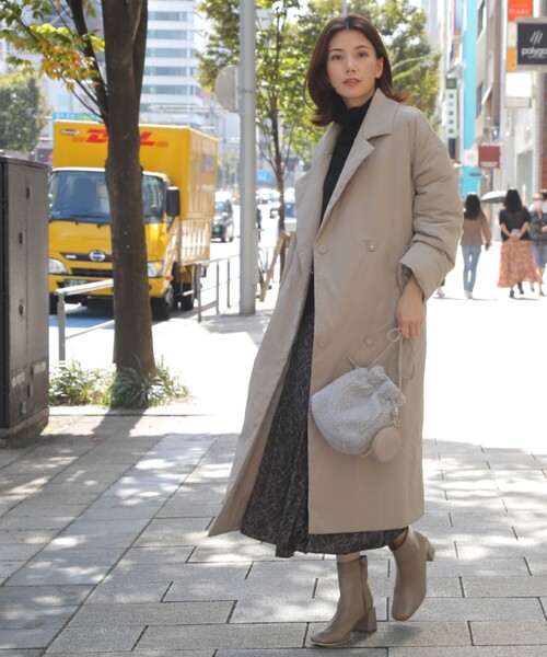 SOUP（スープ）の「◆オーバーパッディングコート（その他アウター・レディース・チャコールグレー/ベージュ/ブルー・07/09/11/13/15 ）」の5枚目の写真