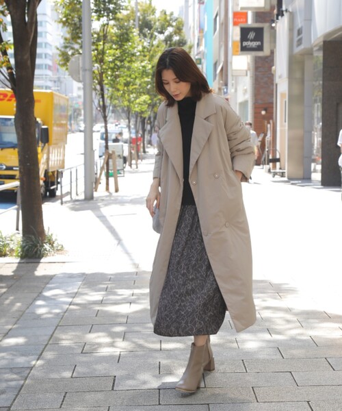 SOUP（スープ）の「◆オーバーパッディングコート（その他アウター・レディース・チャコールグレー/ベージュ/ブルー・07/09/11/13/15 ）」の15枚目の写真