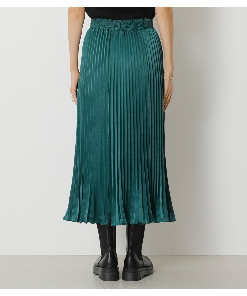 crie conforto（クリーコンフォルト）の「グロッシーアコーディオンプリーツスカート（スカート・レディース・ライトブルー/ダークグリーン/スモークピンク/ダークネイビー・SMALL/MEDIUM）」の21枚目の写真