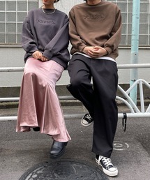 natural couture | あおいさんコラボエンボスユニセックス裏毛プルオーバー(スウェット)