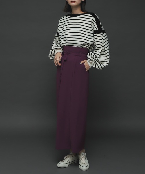 SENSE OF PLACE by URBAN RESEARCH(センスオブプレイスバイアーバンリサーチ)の「ボリュームスリーブトップ(Tシャツ/カットソー・レディース・ホワイト系その他/ブラック系その他/レッド/ブルー・ONE)」の8枚目の写真