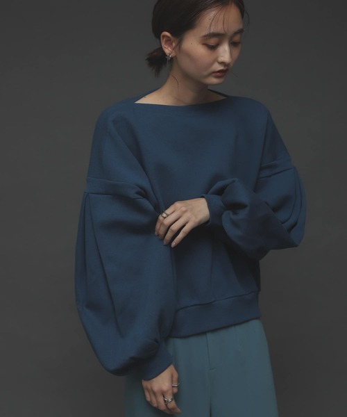 SENSE OF PLACE by URBAN RESEARCH(センスオブプレイスバイアーバンリサーチ)の「ボリュームスリーブトップ(Tシャツ/カットソー・レディース・ホワイト系その他/ブラック系その他/レッド/ブルー・ONE)」の16枚目の写真