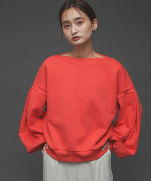 SENSE OF PLACE by URBAN RESEARCH(センスオブプレイスバイアーバンリサーチ)の「ボリュームスリーブトップ(Tシャツ/カットソー・レディース・ホワイト系その他/ブラック系その他/レッド/ブルー・ONE)」の19枚目の写真