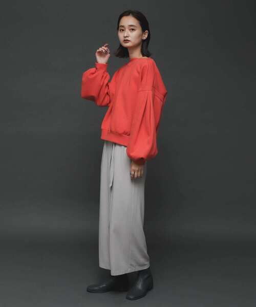 SENSE OF PLACE by URBAN RESEARCH(センスオブプレイスバイアーバンリサーチ)の「ボリュームスリーブトップ(Tシャツ/カットソー・レディース・ホワイト系その他/ブラック系その他/レッド/ブルー・ONE)」の22枚目の写真