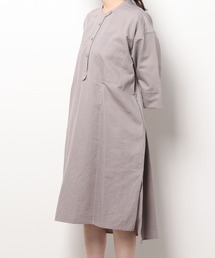 COTTON PAPER SOFT TWILL WIDE SLEEVE DRESS / ソフトツイルワイドスリーブワンピース