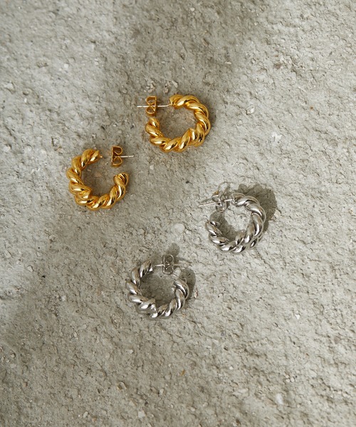 Birthday room（バースデイルーム）の「スクリューミニフープピアス（ピアス（両耳用）・レディース・シルバー/ゴールド・FREE）」の11枚目の写真