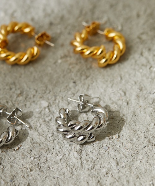 Birthday room（バースデイルーム）の「スクリューミニフープピアス（ピアス（両耳用）・レディース・シルバー/ゴールド・FREE）」の15枚目の写真