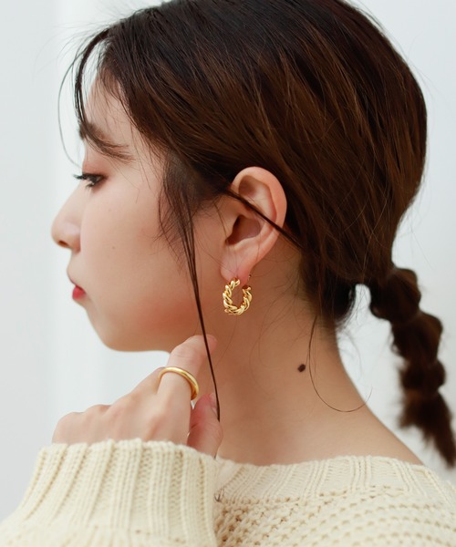 Birthday room（バースデイルーム）の「スクリューミニフープピアス（ピアス（両耳用）・レディース・シルバー/ゴールド・FREE）」の20枚目の写真