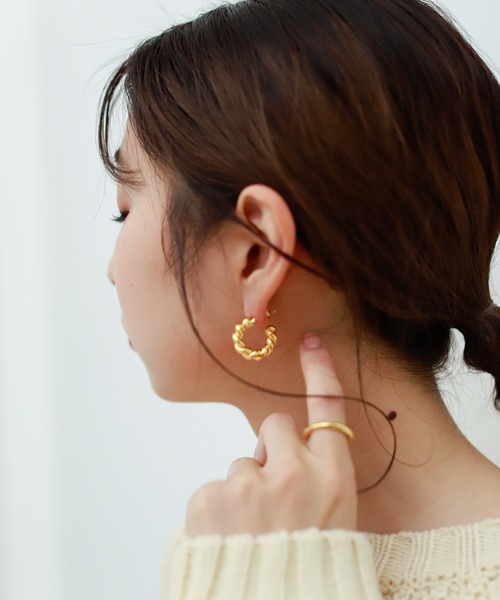 Birthday room（バースデイルーム）の「スクリューミニフープピアス（ピアス（両耳用）・レディース・シルバー/ゴールド・FREE）」の18枚目の写真