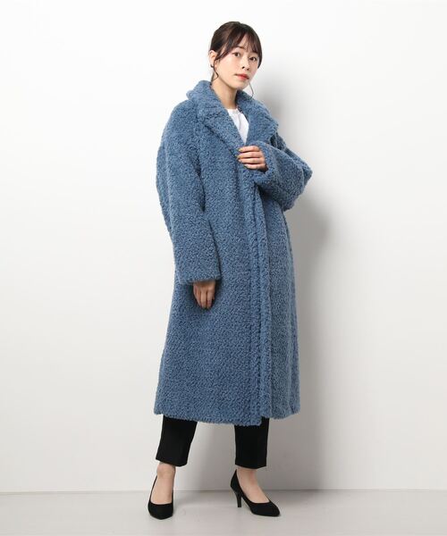 SISLEY（シスレー）の「ブークレシングルコート（その他アウター・レディース・ブルー・38/40/42）」の10枚目の写真