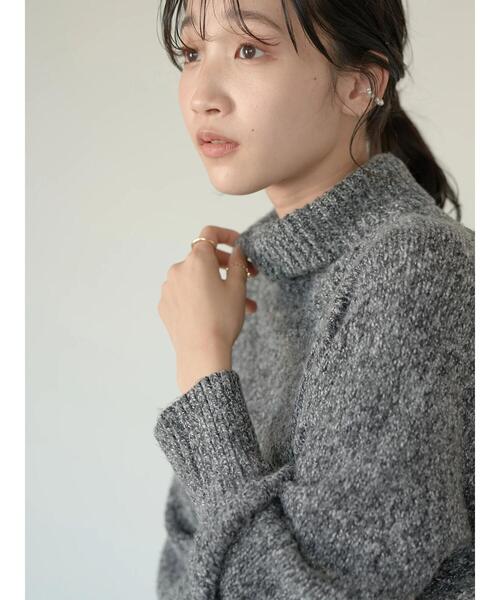 earth music&ecology（アースミュージックアンドエコロジー）の「メランジBIGニットチュニック＊（ニット/セーター・レディース・ブラウン系その他2/ベージュ系その他2/杢グレー・FREE）」の20枚目の写真