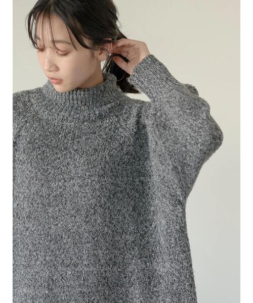 earth music&ecology（アースミュージックアンドエコロジー）の「メランジBIGニットチュニック＊（ニット/セーター・レディース・ブラウン系その他2/ベージュ系その他2/杢グレー・FREE）」の19枚目の写真