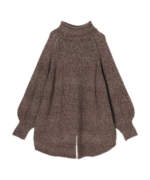 earth music&ecology（アースミュージックアンドエコロジー）の「メランジBIGニットチュニック＊（ニット/セーター・レディース・ブラウン系その他2/ベージュ系その他2/杢グレー・FREE）」の14枚目の写真