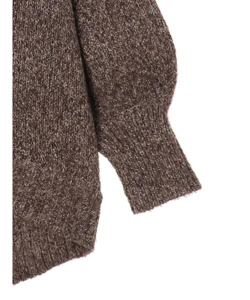 earth music&ecology（アースミュージックアンドエコロジー）の「メランジBIGニットチュニック＊（ニット/セーター・レディース・ブラウン系その他2/ベージュ系その他2/杢グレー・FREE）」の12枚目の写真