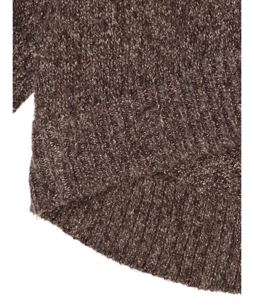 earth music&ecology（アースミュージックアンドエコロジー）の「メランジBIGニットチュニック＊（ニット/セーター・レディース・ブラウン系その他2/ベージュ系その他2/杢グレー・FREE）」の9枚目の写真