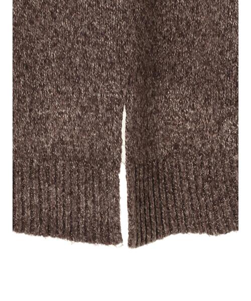 earth music&ecology（アースミュージックアンドエコロジー）の「メランジBIGニットチュニック＊（ニット/セーター・レディース・ブラウン系その他2/ベージュ系その他2/杢グレー・FREE）」の8枚目の写真