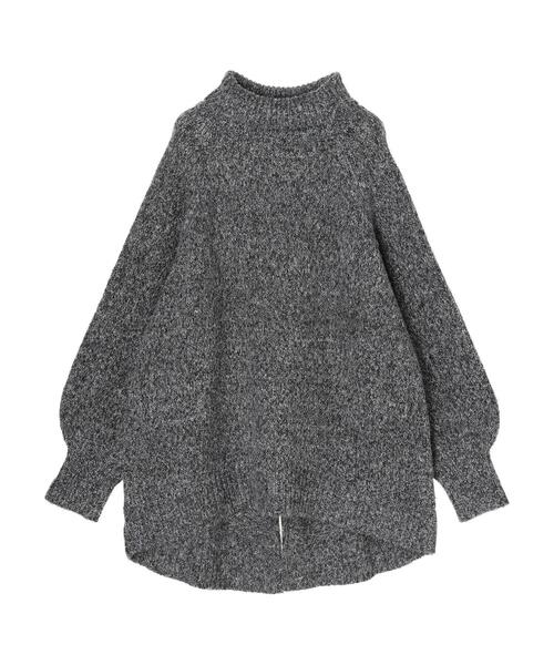 earth music&ecology（アースミュージックアンドエコロジー）の「メランジBIGニットチュニック＊（ニット/セーター・レディース・ブラウン系その他2/ベージュ系その他2/杢グレー・FREE）」の6枚目の写真