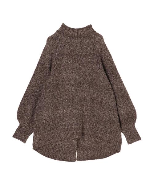earth music&ecology（アースミュージックアンドエコロジー）の「メランジBIGニットチュニック＊（ニット/セーター・レディース・ブラウン系その他2/ベージュ系その他2/杢グレー・FREE）」の5枚目の写真