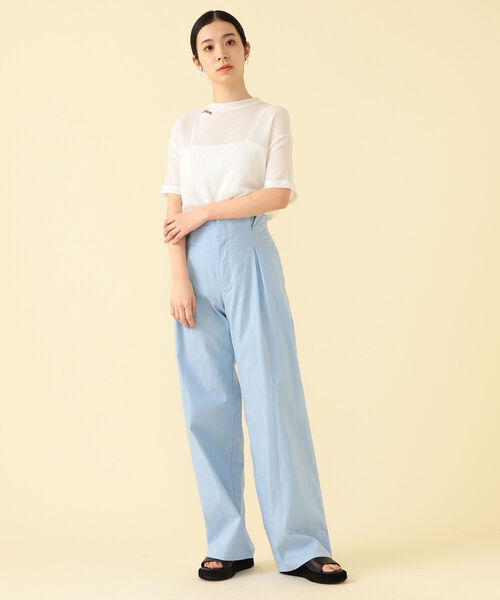 Cabana（カバナ）の「Cabana / ドレープ Tシャツ（Tシャツ/カットソー・レディース・ブルー/ホワイト・ONE SIZE）」の5枚目の写真