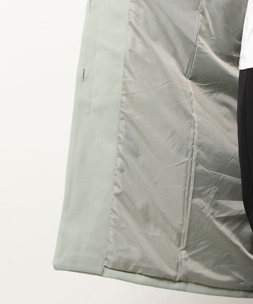 KOBE LETTUCE（コウベレタス）の「リボン付きノーカラーロングコート（ダウンジャケット/コート・レディース・ピンク系/アイボリー/ミント・FREE）」の4枚目の写真