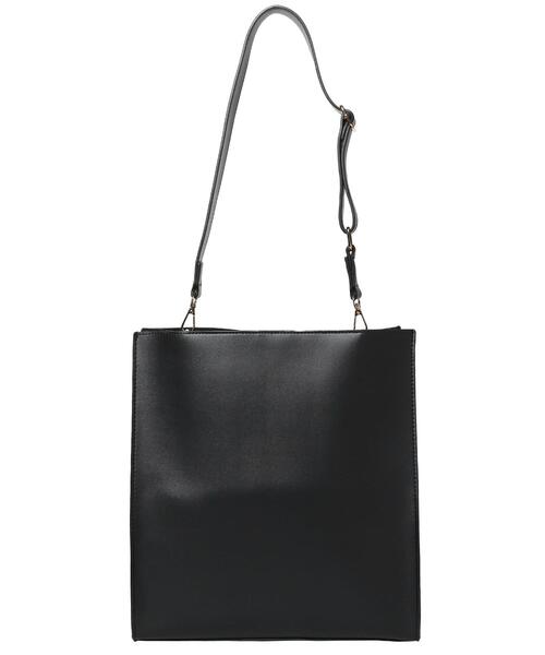 INGNI（イング）の「ワイドハンドルショルダーバッグ（トートバッグ・レディース・ブラック/キャメル・ONE SIZE）」の5枚目の写真