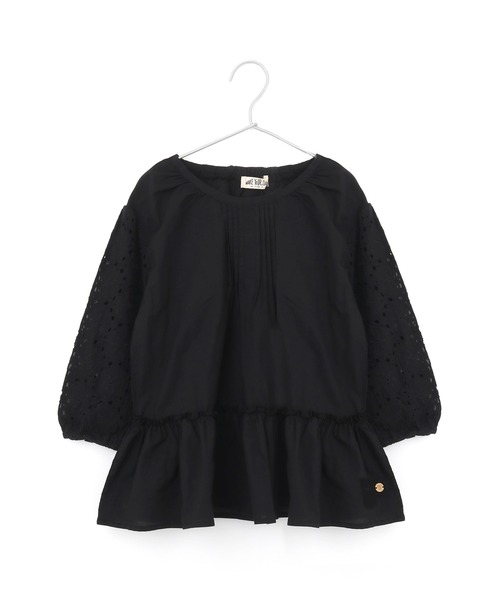 MAKE YOUR DAY（メイクユアデイ）の「袖レースブラウス■80～140cm（シャツ/ブラウス・キッズ・オフホワイト/イエロー/ブラック・120/80/90/130/140/100/110）」の11枚目の写真