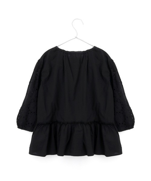 MAKE YOUR DAY（メイクユアデイ）の「袖レースブラウス■80～140cm（シャツ/ブラウス・キッズ・オフホワイト/イエロー/ブラック・120/80/90/130/140/100/110）」の12枚目の写真