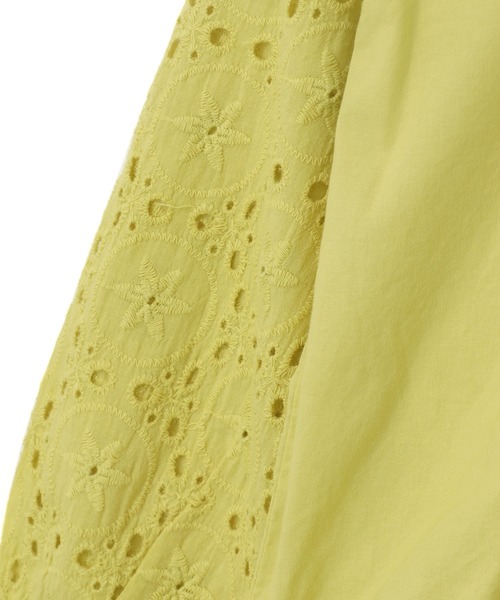 MAKE YOUR DAY（メイクユアデイ）の「袖レースブラウス■80～140cm（シャツ/ブラウス・キッズ・オフホワイト/イエロー/ブラック・120/80/90/130/140/100/110）」の19枚目の写真