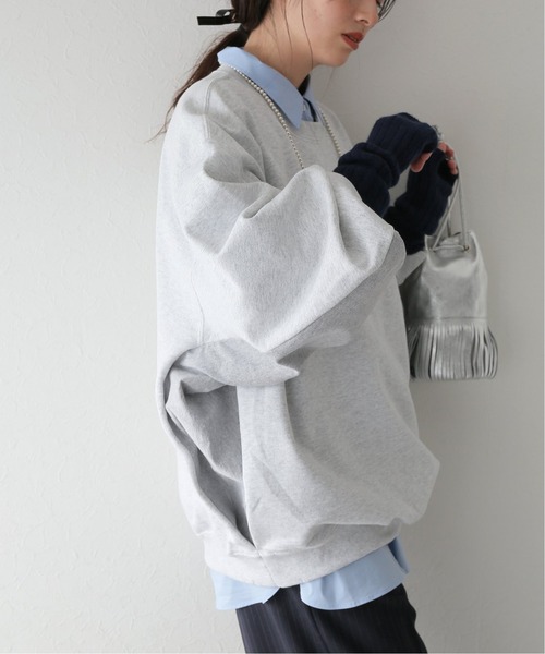 PRE_(プレ)の「【PRE_/プレ】 MCH SWEAT:スウェット(スウェット・レディース・ライトグレー・X-LARGE)」の4枚目の写真