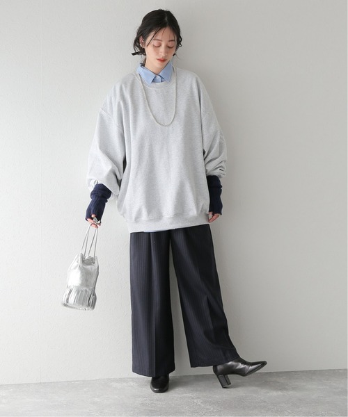 PRE_(プレ)の「【PRE_/プレ】 MCH SWEAT:スウェット(スウェット・レディース・ライトグレー・X-LARGE)」の11枚目の写真