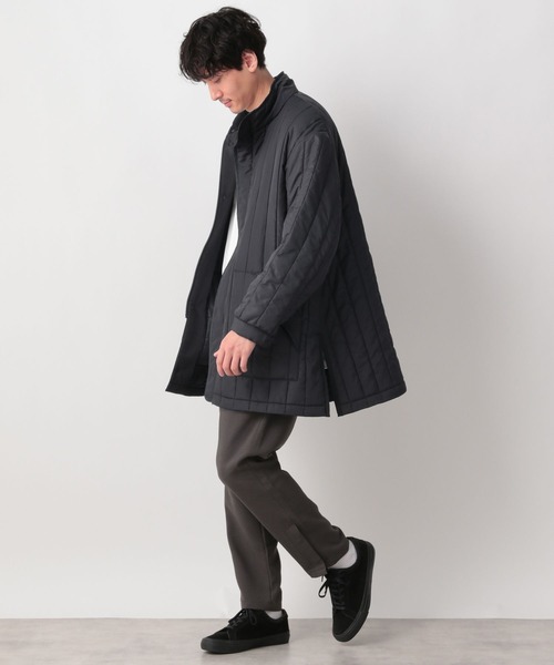 GLOBAL WORK(グローバルワーク)の「【Blintw】キルトコート/258879(ノーカラージャケット・メンズ・ブラック/ライトグリーン・MEDIUM/LARGE)」の6枚目の写真