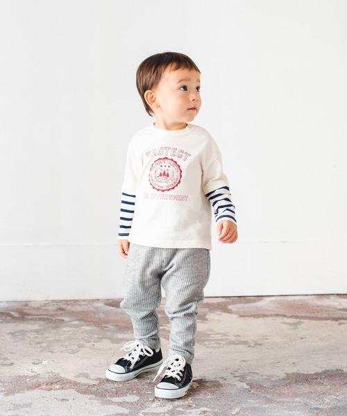 LB CLUB(エルビークラブ)の「インレイストライプパンツ(その他パンツ・キッズ・ネイビー/グレー・130/90/110/100/80/120)」の9枚目の写真