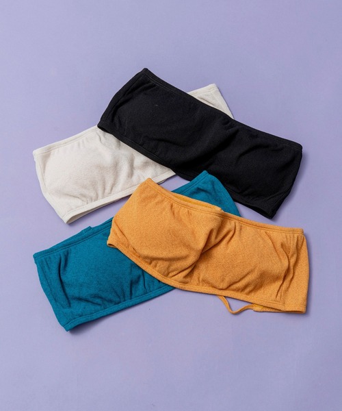 MAISON SPECIAL(メゾンスペシャル)の「カップインベアトップ【MAISON SPECIAL/メゾンスペシャル】(チューブトップ・レディース・ホワイト/ブラック/ターコイズブルー/オレンジ・FREE)」の5枚目の写真