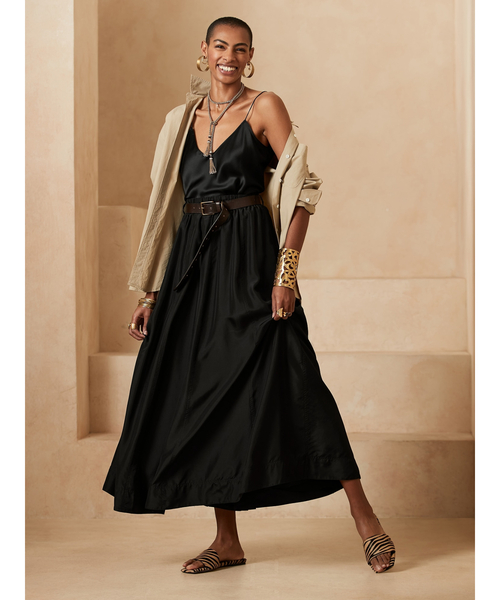 Banana Republic（バナナリパブリック）の「シルク マキシスカート