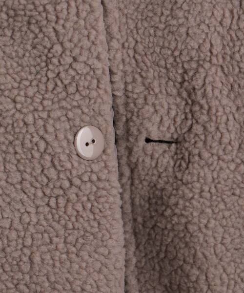 MAJESTIC LEGON（マジェスティックレゴン）の「ミドルボアコート（その他アウター・レディース・アイボリー/モカ・MEDIUM）」の4枚目の写真