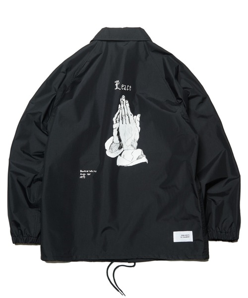 uniform experiment(ユニフォームエクスペリメント)の「FRAGMENT : DONDI WHITE / COACH JACKET(ナイロンジャケット・メンズ・ブラック・4/3/1/2)」の1枚目の写真
