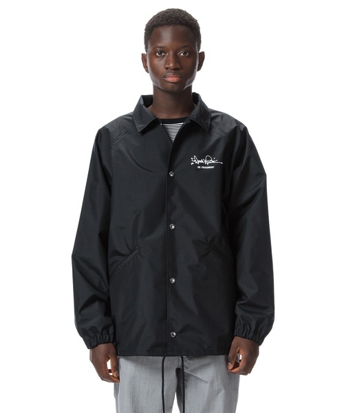 uniform experiment(ユニフォームエクスペリメント)の「FRAGMENT : DONDI WHITE / COACH JACKET(ナイロンジャケット・メンズ・ブラック・4/3/1/2)」の5枚目の写真