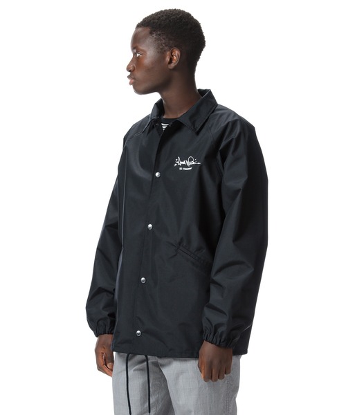 uniform experiment(ユニフォームエクスペリメント)の「FRAGMENT : DONDI WHITE / COACH JACKET(ナイロンジャケット・メンズ・ブラック・4/3/1/2)」の6枚目の写真
