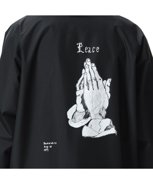 uniform experiment(ユニフォームエクスペリメント)の「FRAGMENT : DONDI WHITE / COACH JACKET(ナイロンジャケット・メンズ・ブラック・4/3/1/2)」の8枚目の写真