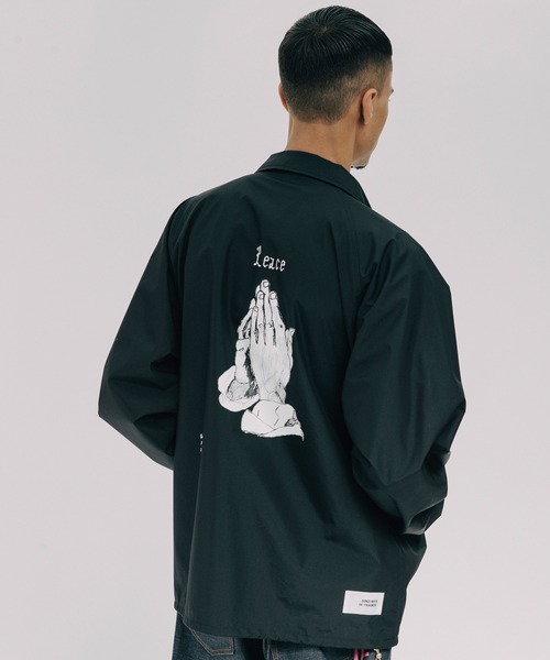 uniform experiment(ユニフォームエクスペリメント)の「FRAGMENT : DONDI WHITE / COACH JACKET(ナイロンジャケット・メンズ・ブラック・4/3/1/2)」の12枚目の写真