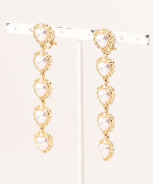 LAC-VERT（ラック・ヴェール）の「ハートドロップパールイヤリング（イヤリング・レディース・ゴールド・FREE）」の9枚目の写真