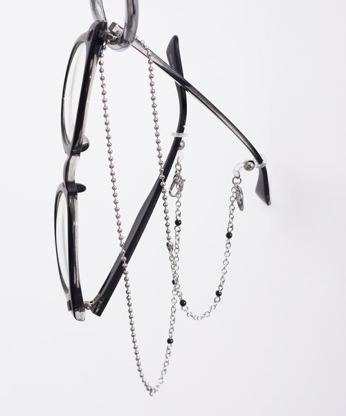 NILWAY（ニルウェイ）の「パールミックスマスクチェーン（ネックレス・メンズ・ホワイト系/ブラック系・FREE）」の2枚目の写真