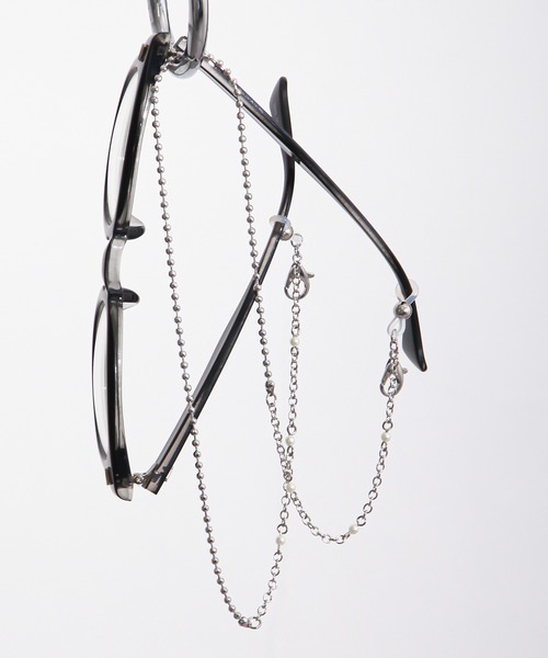 NILWAY（ニルウェイ）の「パールミックスマスクチェーン（ネックレス・メンズ・ホワイト系/ブラック系・FREE）」の8枚目の写真