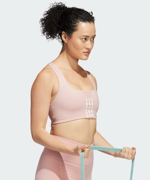adidas ハイパーグラムPWRミディアムサポートスポーツブラ送関込 アディダス Powerreact トレーニング ミディアムサポート