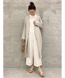 BEARDSLEY（ビアズリー）の「リネン羽織（ノーカラーコート）」 - WEAR